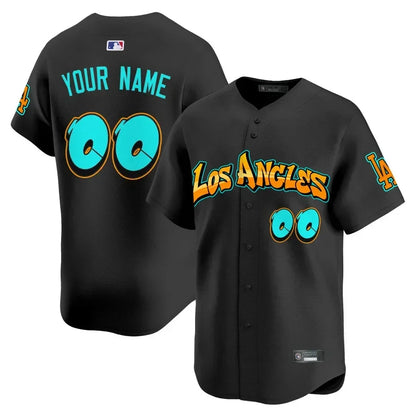Los Angeles Dodgers 'Graffiti Street Style Edition' Vapor Premier Limited Custom Jersey - All Stitched