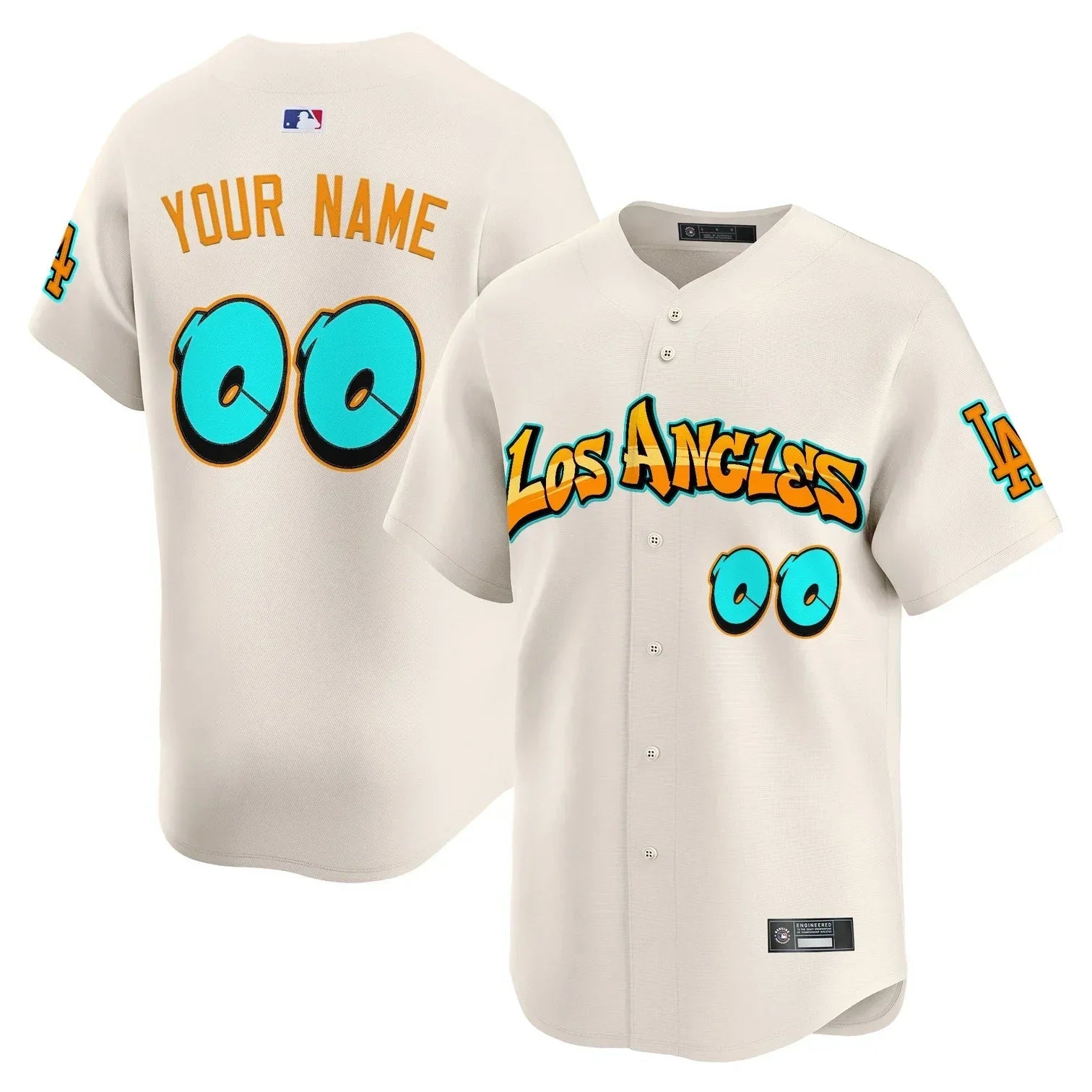 Los Angeles Dodgers 'Graffiti Street Style Edition' Vapor Premier Limited Custom Jersey - All Stitched