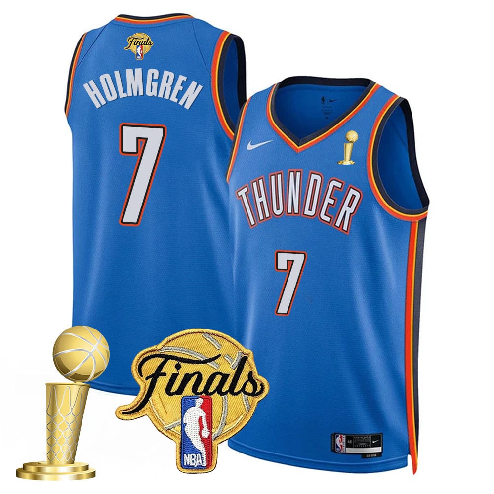 Men's Oklahoma City Thunder 2024-25 Champions Jersey - All Stitched