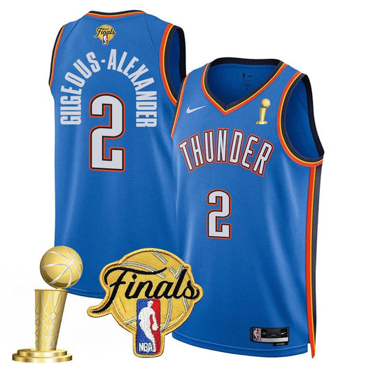 Men's Oklahoma City Thunder 2024-25 Champions Jersey - All Stitched
