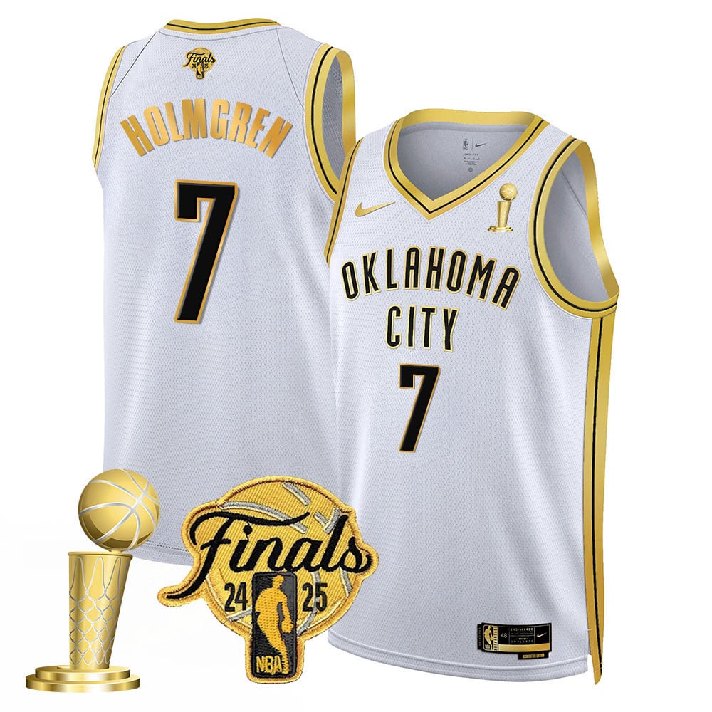 Men's Oklahoma City Thunder 2024-25 Champions Jersey - All Stitched