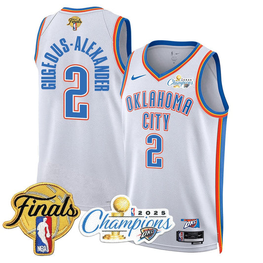 Men's Oklahoma City Thunder 2024-25 Champions Jersey - All Stitched