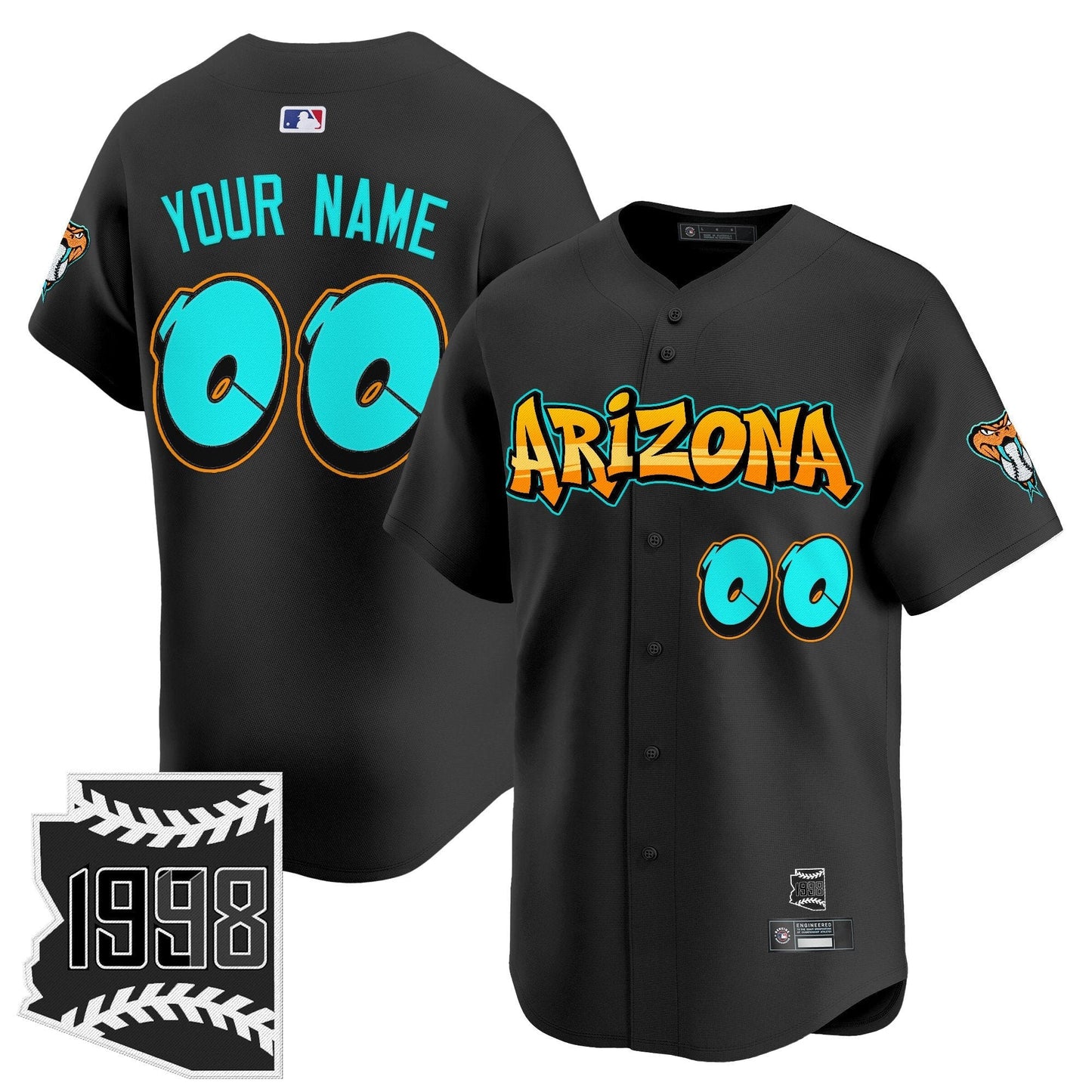 Arizona Diamondbacks 'Graffiti Desert Ink Edition' Vapor Premier Limited Custom Jersey - All Stitched