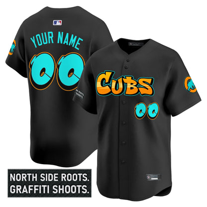 Chicago Cubs 'Graffiti North Side Edition' Vapor Premier Limited Custom Jersey - All Stitched