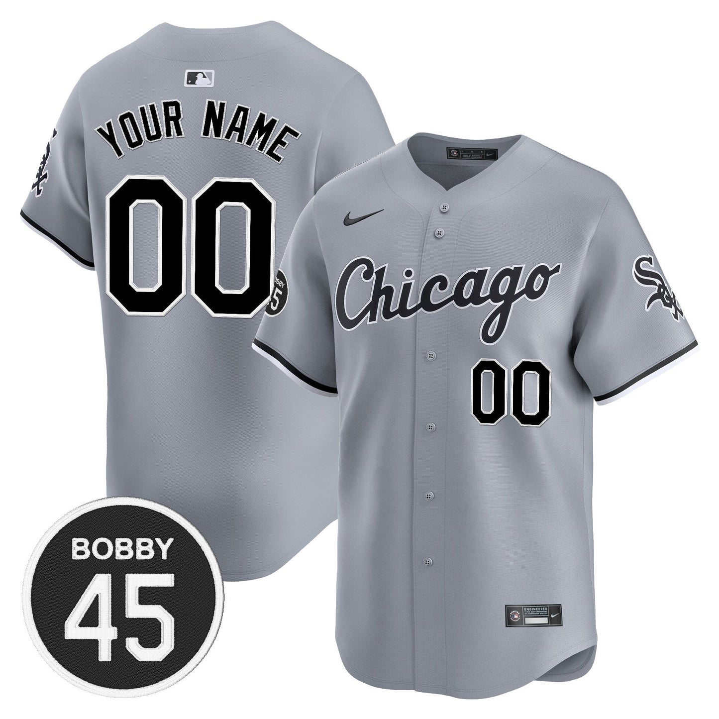 Chicago White Sox Bobby Jenks Vapor Premier Limited Custom Jersey - All Stitched
