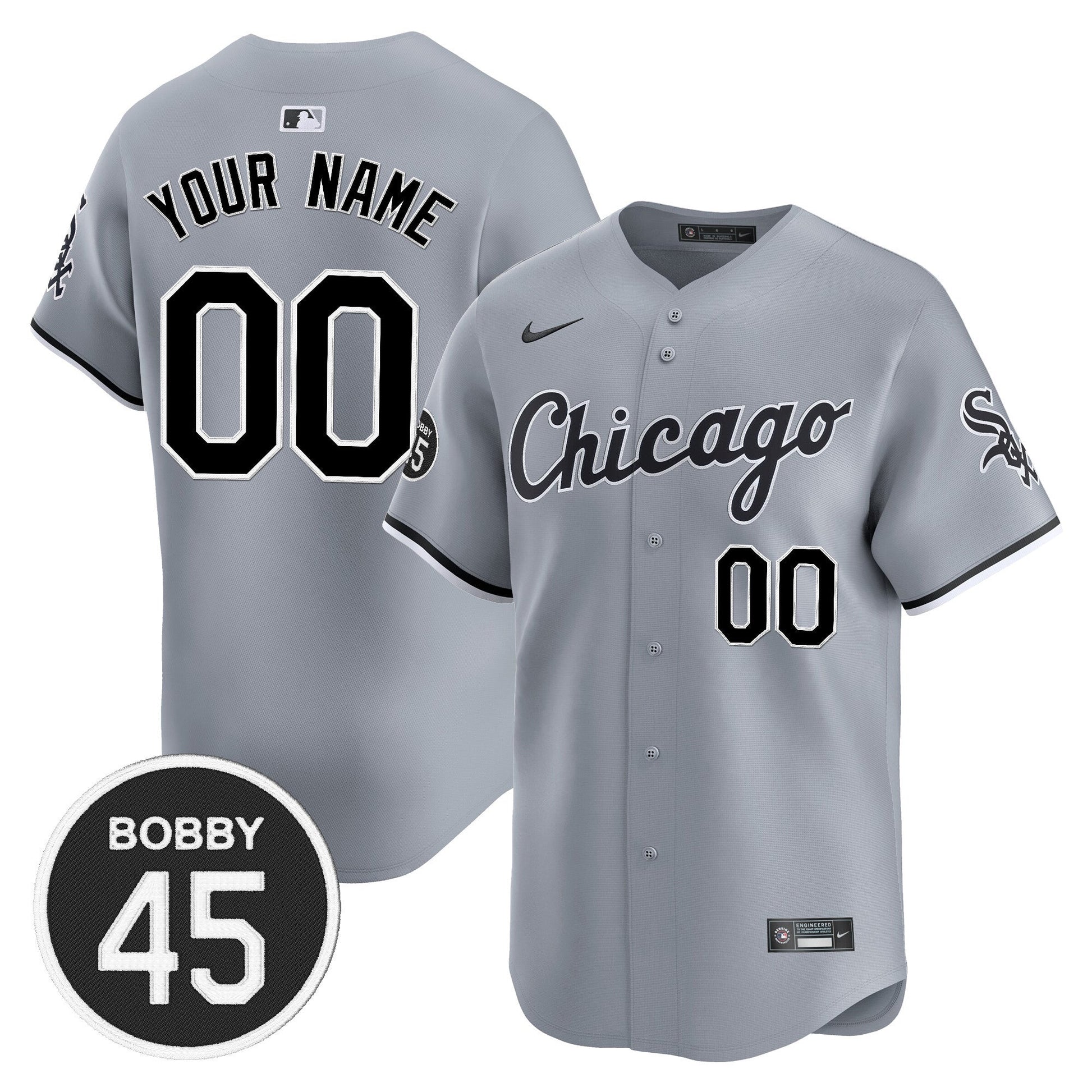 Chicago White Sox Bobby Jenks Vapor Premier Limited Custom Jersey - All Stitched