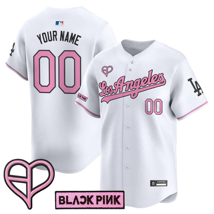 Los Angeles Dodgers x BLACKPINK 2025 Vapor Premier Limited Custom Jersey - All Stitched