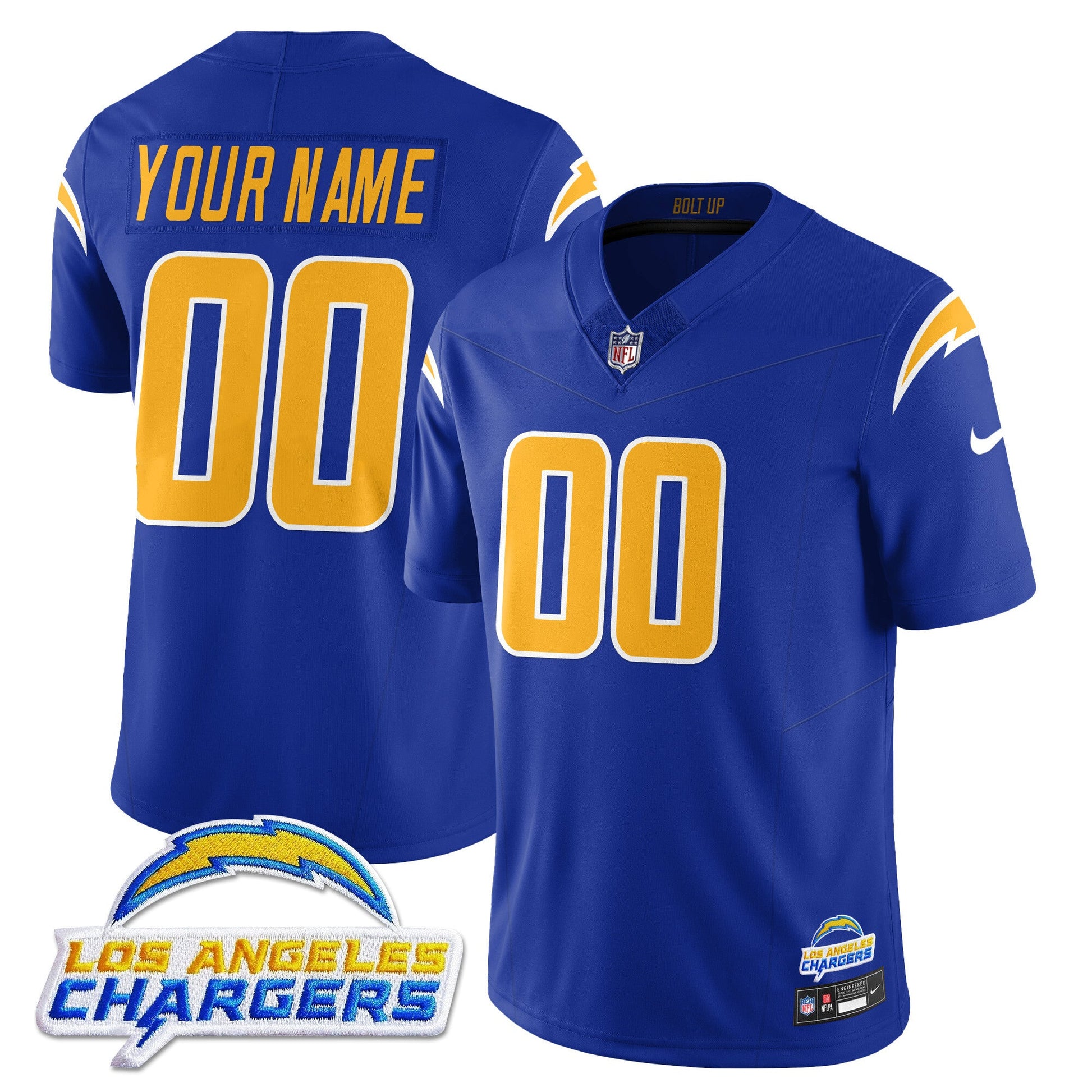Los Angeles Chargers Alternate 2025 Custom Jersey - All Stitched