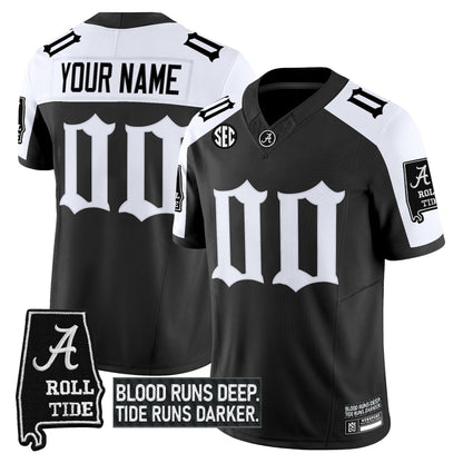 Alabama Crimson Tide 'Gothic Bama Blood Edition' Vapor Limited Custom Jersey - All Stitched