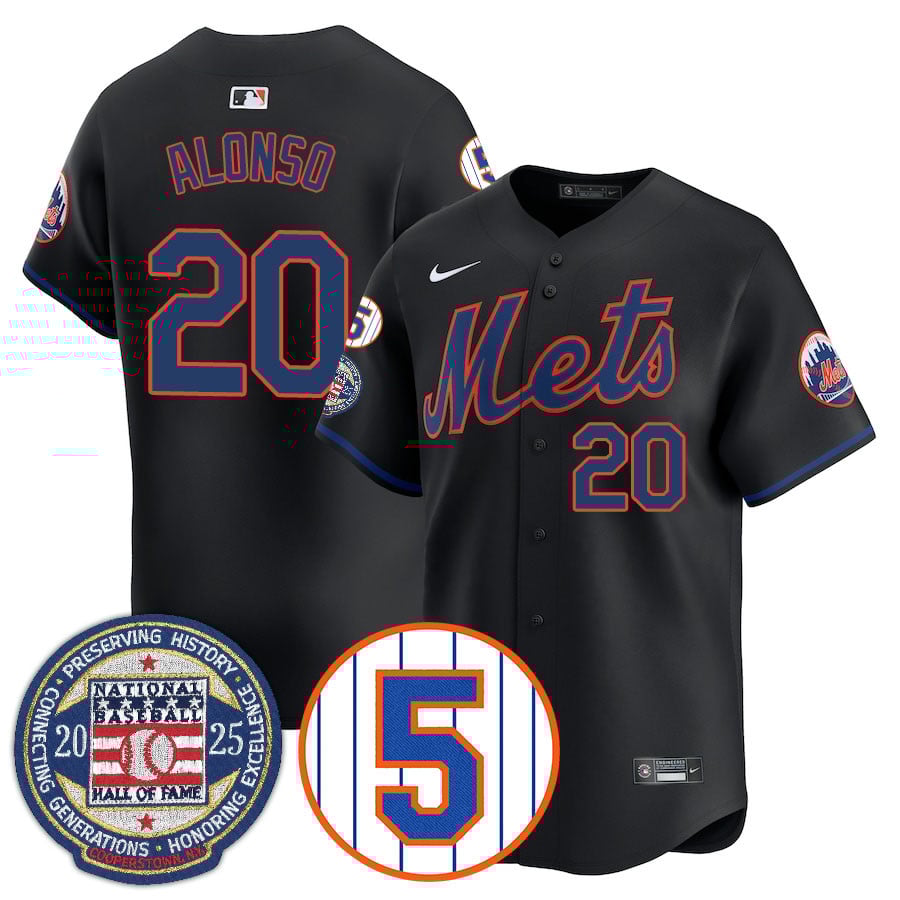 Men's New York Mets Number Retirement & Hall of Fame Gold Jersey - All Stitched
