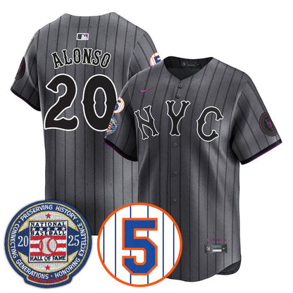 Men's New York Mets Number Retirement & Hall of Fame Gold Jersey - All Stitched