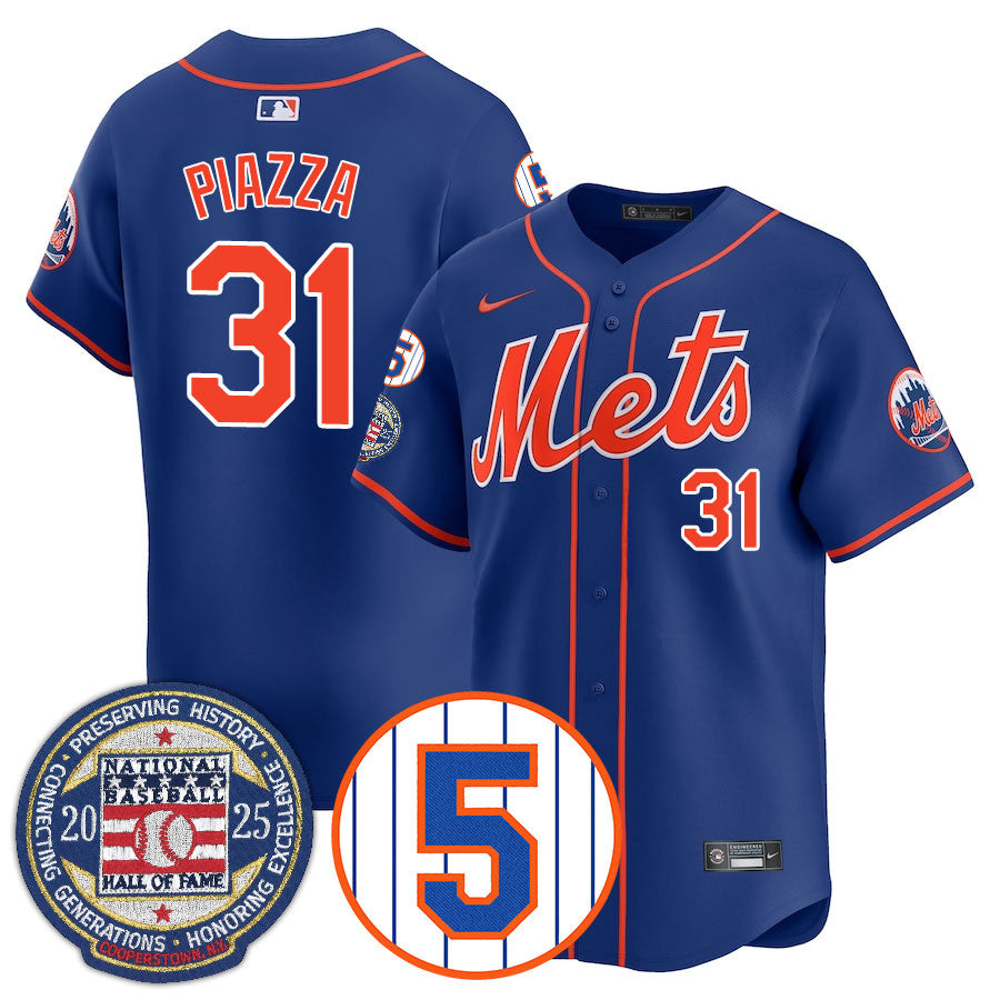 Men's New York Mets Number Retirement & Hall of Fame Gold Jersey - All Stitched