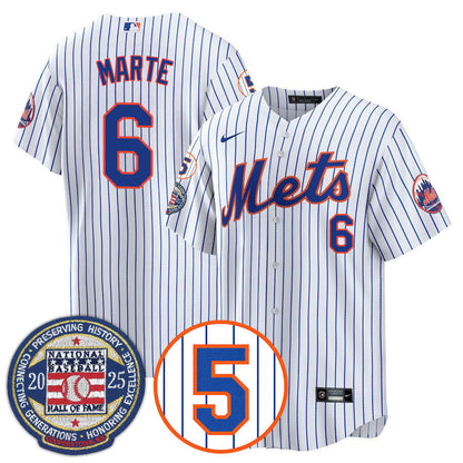 NYM Number Retirement & Hall of Fame Gold Jersey - All Stitched