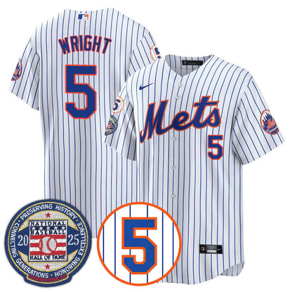 NYM Number Retirement & Hall of Fame Gold Jersey - All Stitched