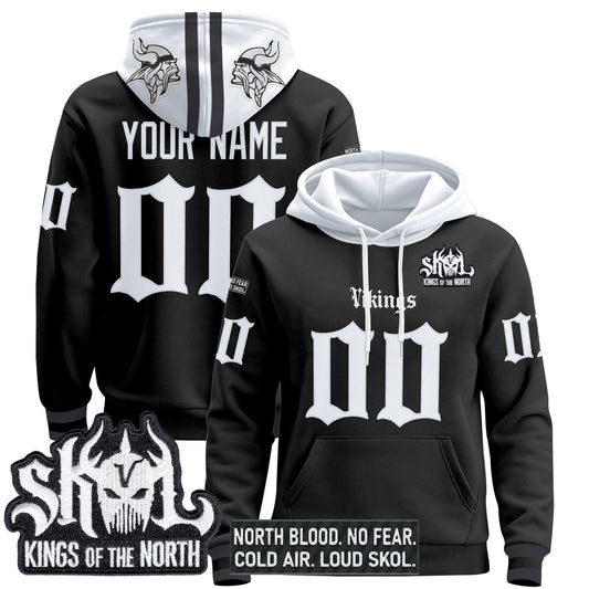 Minnesota Vikings 'Gothic Norseblood Edition' Custom Pullover Hoodie - All Stitched