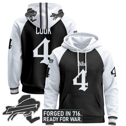 Men's Buffalo Bills 'Gothic Cold Front Edition' Pullover Hoodie - All Stitched