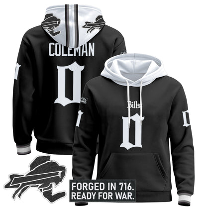 Men's Buffalo Bills 'Gothic Cold Front Edition' Pullover Hoodie - All Stitched