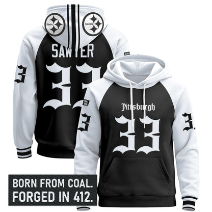 Men's Pittsburgh Steelers 'Gothic Steel City Edition' Pullover Hoodie - All Stitched