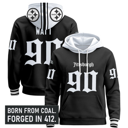 Men's Pittsburgh Steelers 'Gothic Steel City Edition' Pullover Hoodie - All Stitched