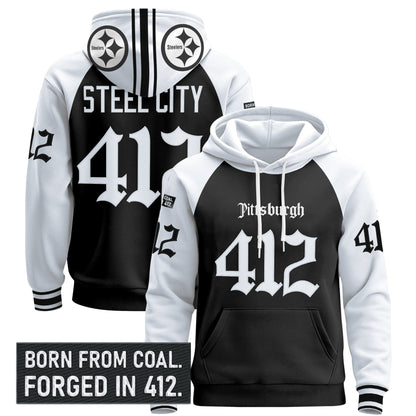 Men's Pittsburgh Steelers 'Gothic Steel City Edition' Pullover Hoodie - All Stitched