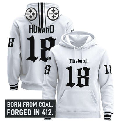 Men's Pittsburgh Steelers 'Gothic Steel City Edition' Pullover Hoodie - All Stitched