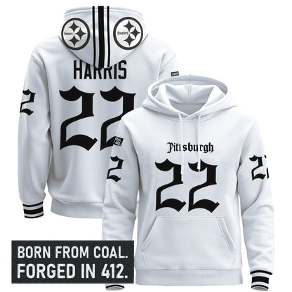 Men's Pittsburgh Steelers 'Gothic Steel City Edition' Pullover Hoodie - All Stitched