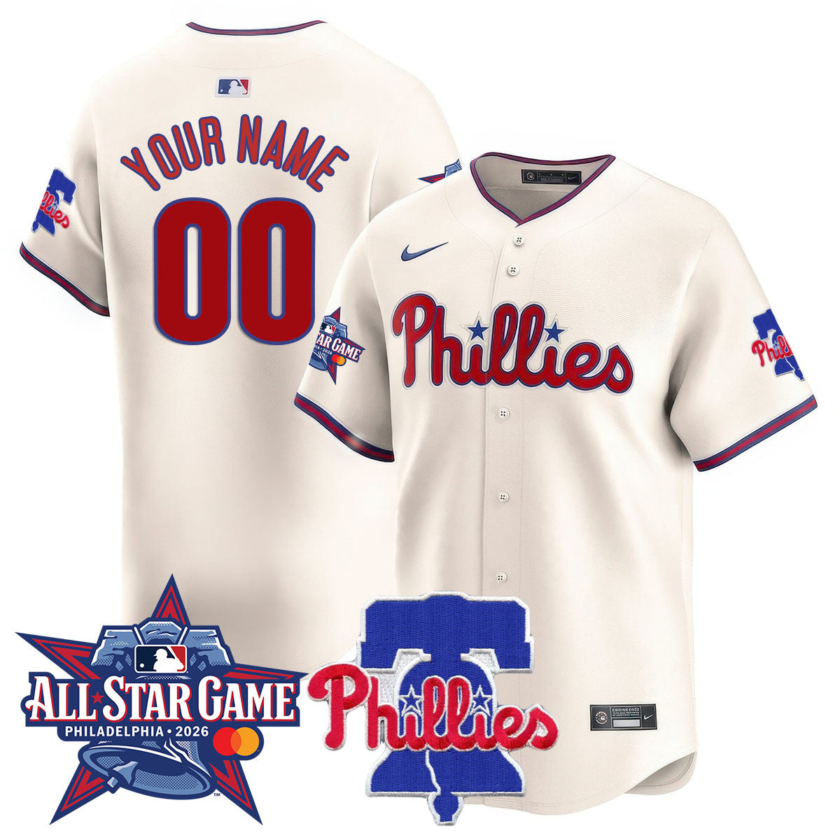 Philadelphia Phillies 2026 MLB All-Star Custom Jersey - All Stitched