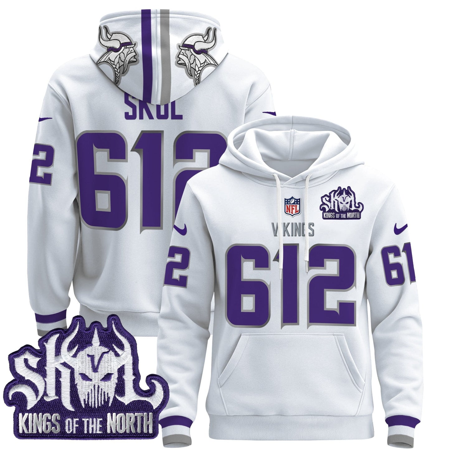 Men's Minnesota Vikings 2025 Pullover Hoodie - All Stitched