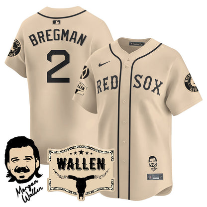 Men's Boston Red Sox Morgan Wallen 2025 Jersey - All Stitched