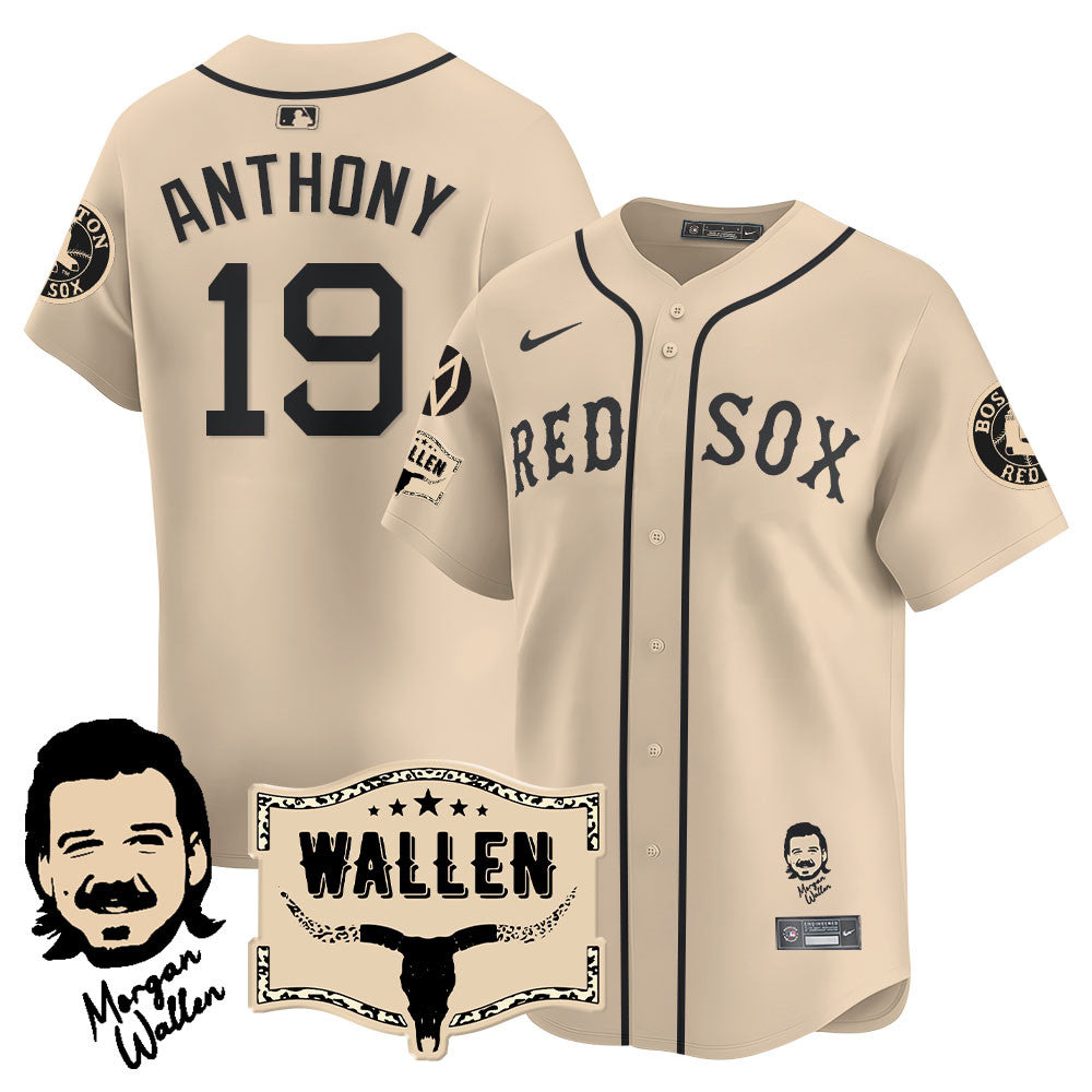 Men's Boston Red Sox Morgan Wallen 2025 Jersey - All Stitched