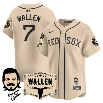 Men's Boston Red Sox Morgan Wallen 2025 Jersey - All Stitched