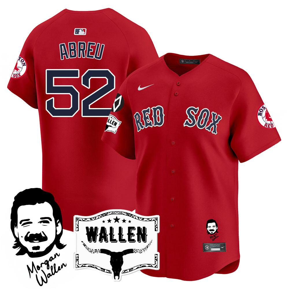 Men's Boston Red Sox Morgan Wallen 2025 Jersey - All Stitched