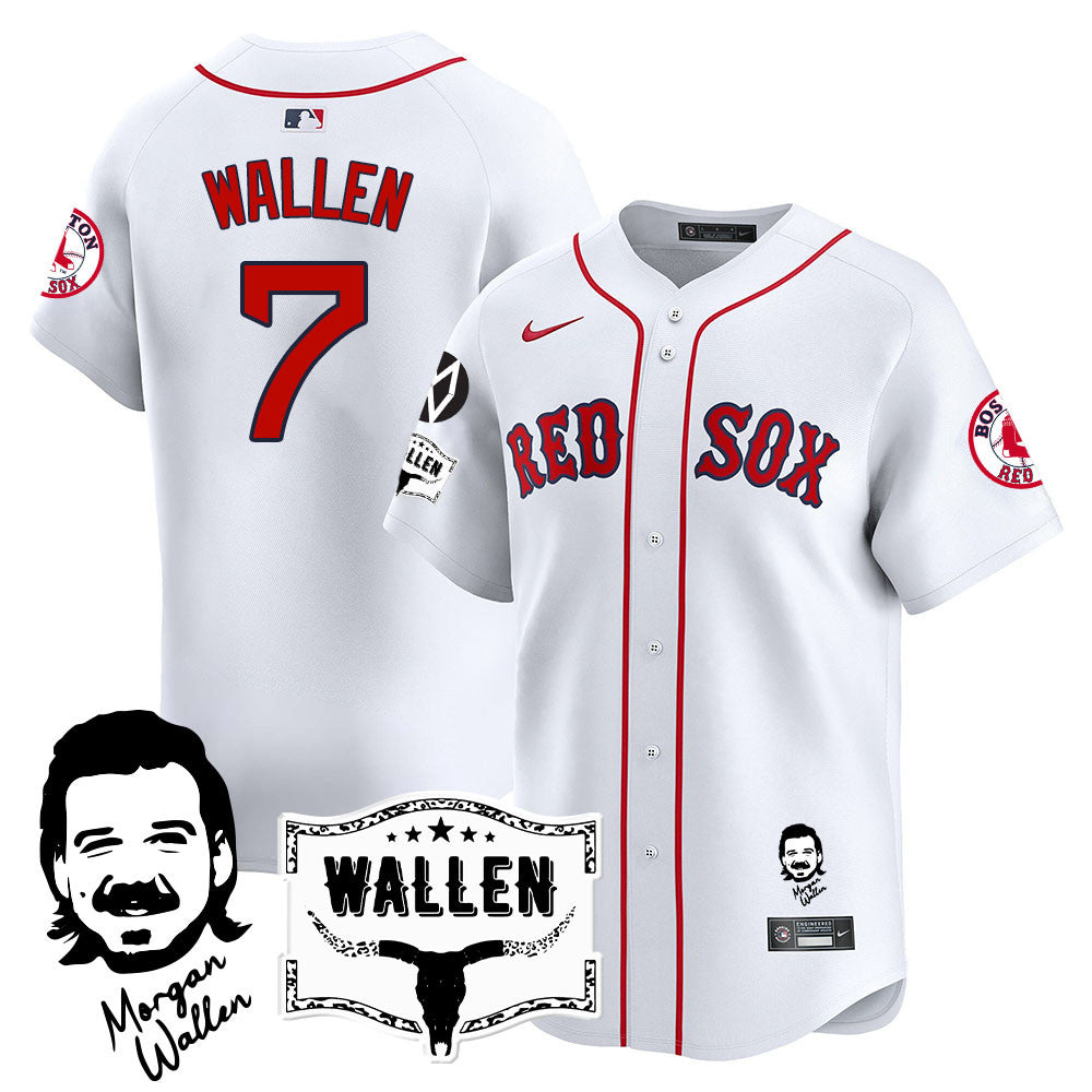Men's Boston Red Sox Morgan Wallen 2025 Jersey - All Stitched