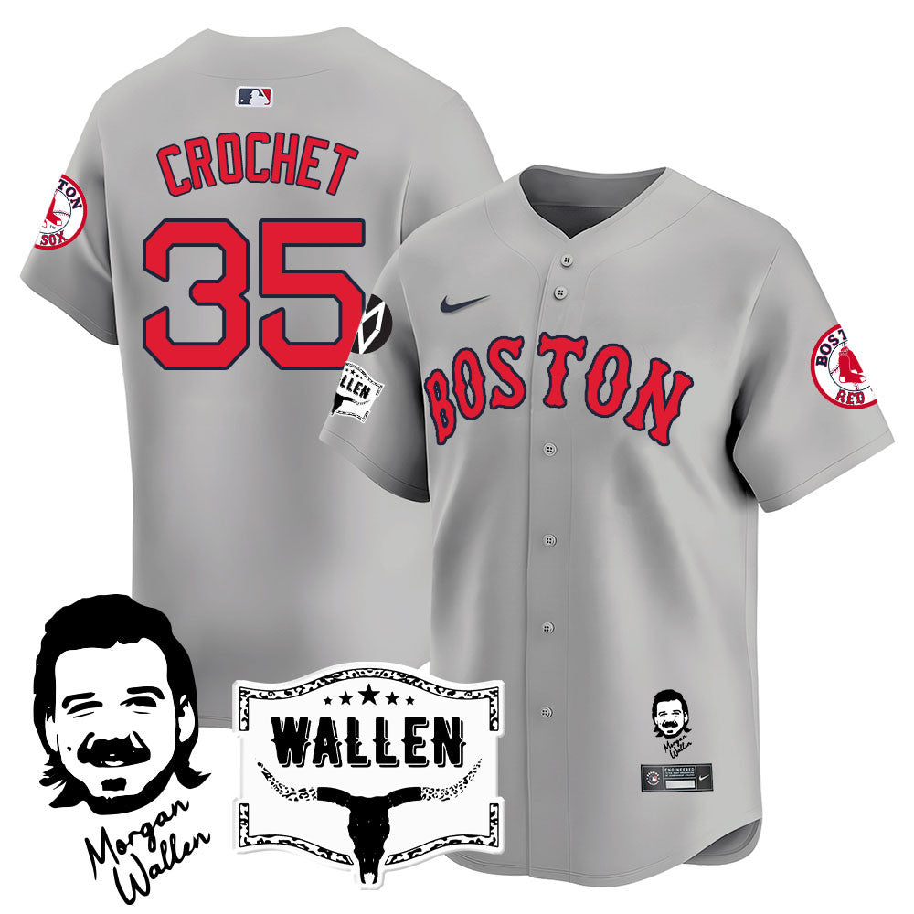 Men's Boston Red Sox Morgan Wallen 2025 Jersey - All Stitched