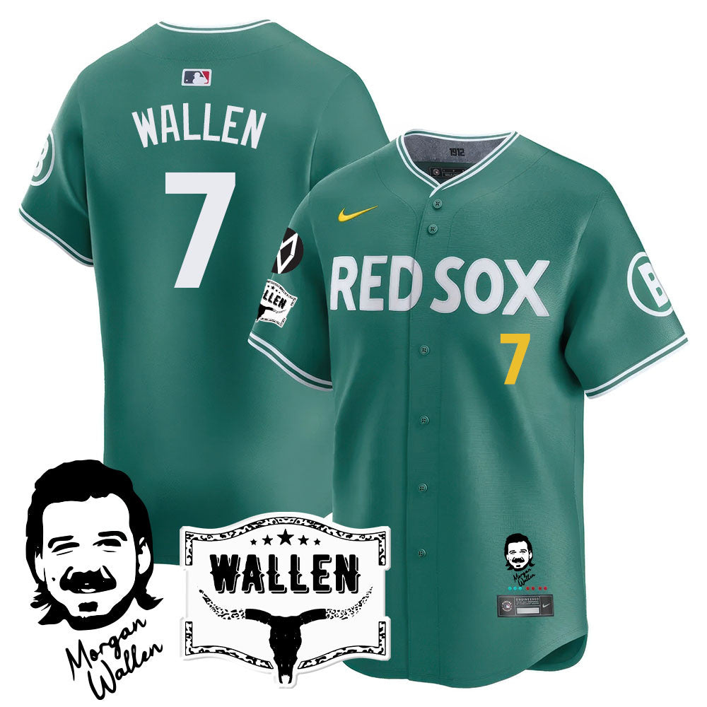 Men's Boston Red Sox Morgan Wallen 2025 Jersey - All Stitched