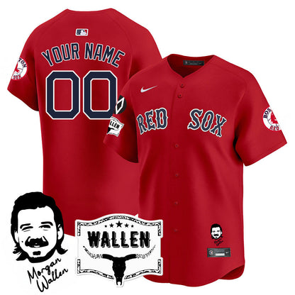 BOS Morgan Wallen 2025 Custom Jersey - All Stitched