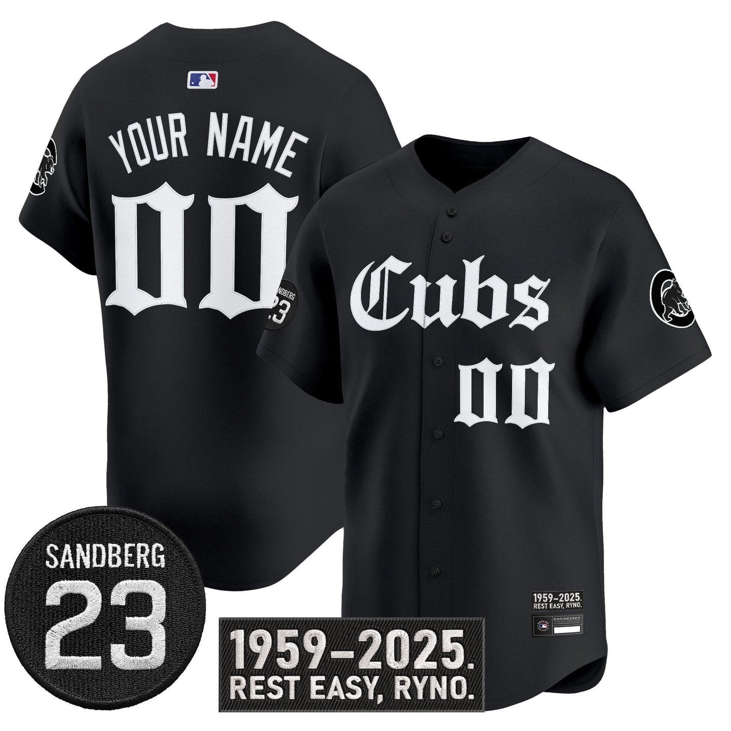 Chicago Cubs 'Ryne Sandberg Tribute' Vapor Premier Limited Custom Jersey - All Stitched