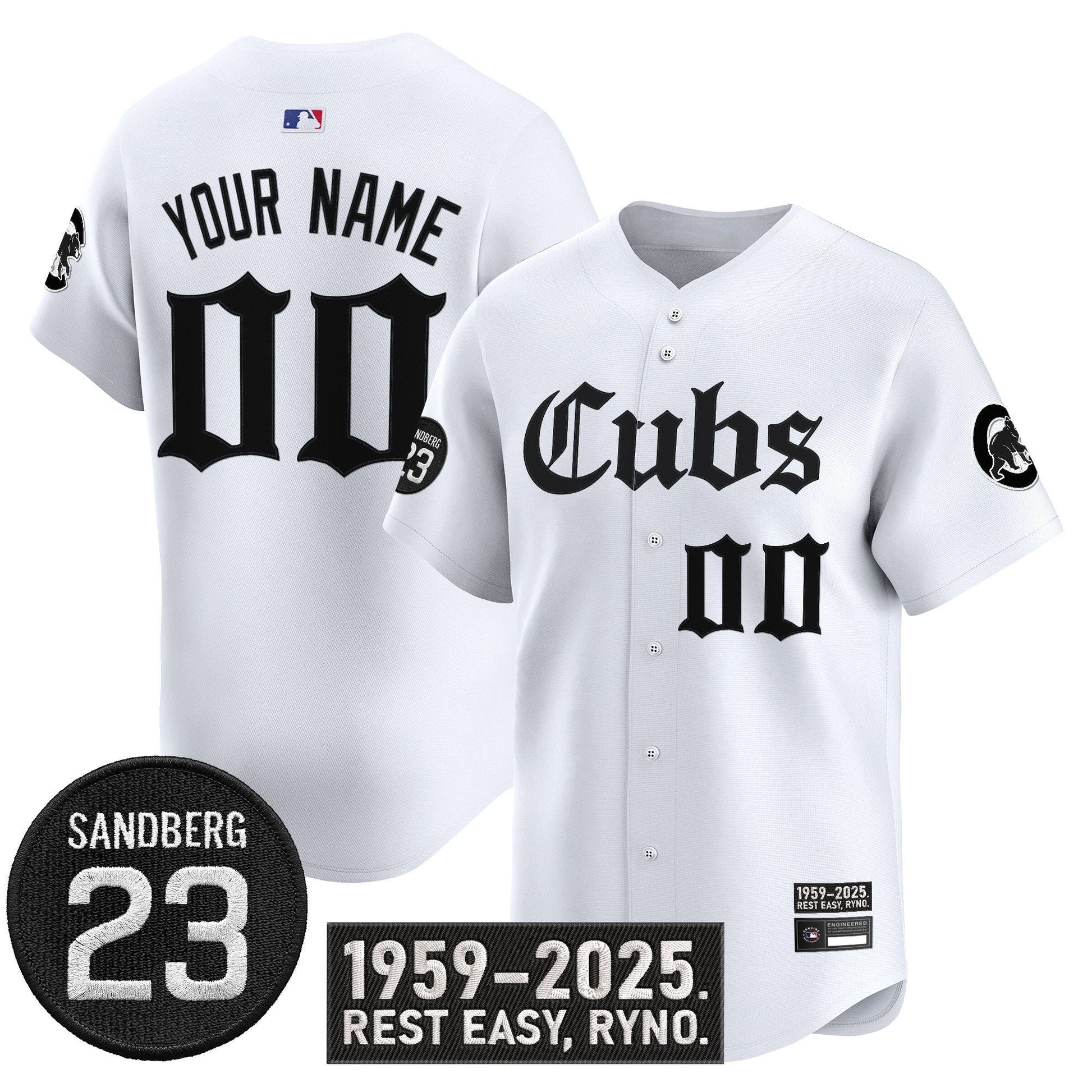 Chicago Cubs 'Ryne Sandberg Tribute' Vapor Premier Limited Custom Jersey - All Stitched