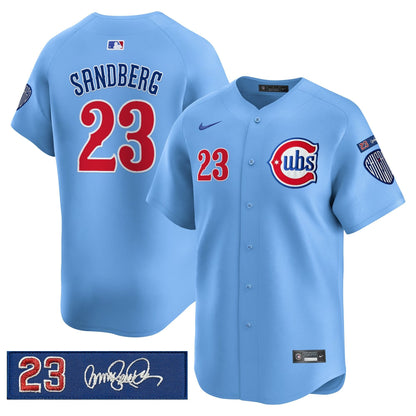 Men's Chicago Cubs 'Ryne Sandberg Tribute' Vapor Premier Limited Jersey V3 - All Stitched