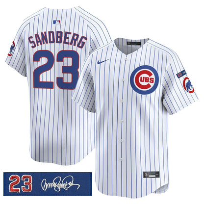 Men's Chicago Cubs 'Ryne Sandberg Tribute' Vapor Premier Limited Jersey V3 - All Stitched