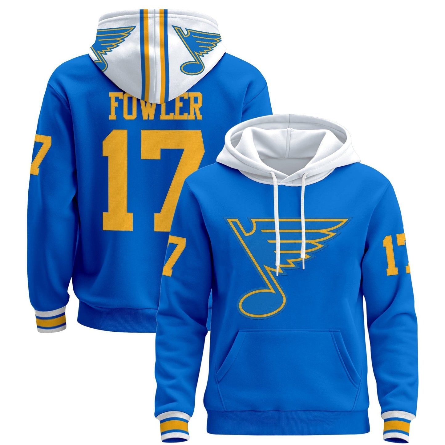 Men's St. Louis Blues 2025/26 Premium Pullover Hoodie - All Stitched