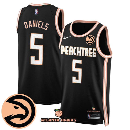 Men's Atlanta Hawks “Peachtree” City Edition Jersey - All Stitched