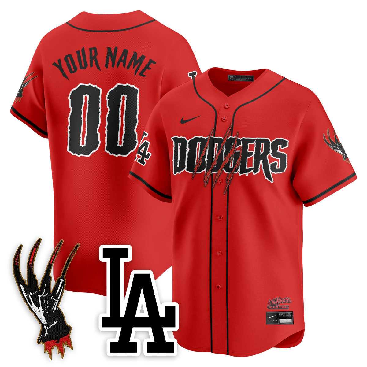 LAD "A Nightmare on Elm Street" Custom Jersey - Stitched