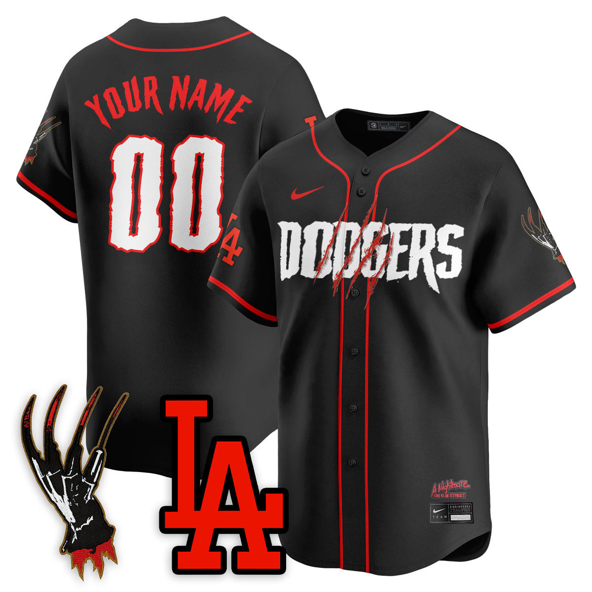 LAD "A Nightmare on Elm Street" Custom Jersey - Stitched
