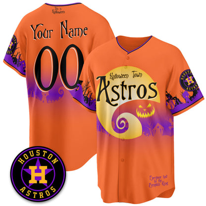 HOU "Halloween Town" Limited Custom Jersey - Stitched