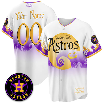 HOU "Halloween Town" Limited Custom Jersey - Stitched