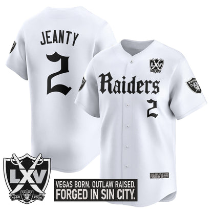 Men's Las Vegas Raiders 'Gothic Sin City Shadows Edition' Vapor Baseball Jersey - All Stitched
