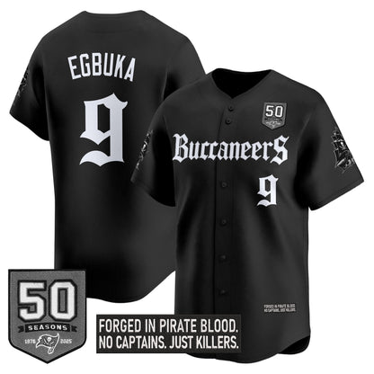 Men's Tampa Bay Buccaneers 'Gothic Pirate Shadows Edition' Vapor Baseball Jersey - All Stitched