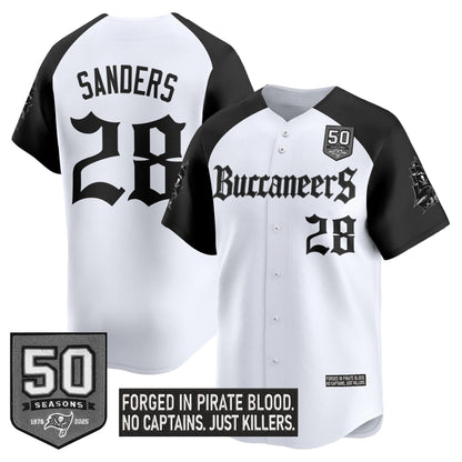 Men's Tampa Bay Buccaneers 'Gothic Pirate Shadows Edition' Vapor Baseball Jersey - All Stitched