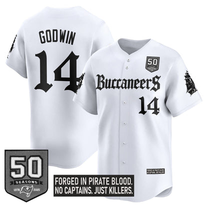 Men's Tampa Bay Buccaneers 'Gothic Pirate Shadows Edition' Vapor Baseball Jersey - All Stitched